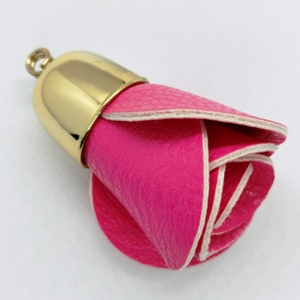 Flower Bag Charm-Fuchsia